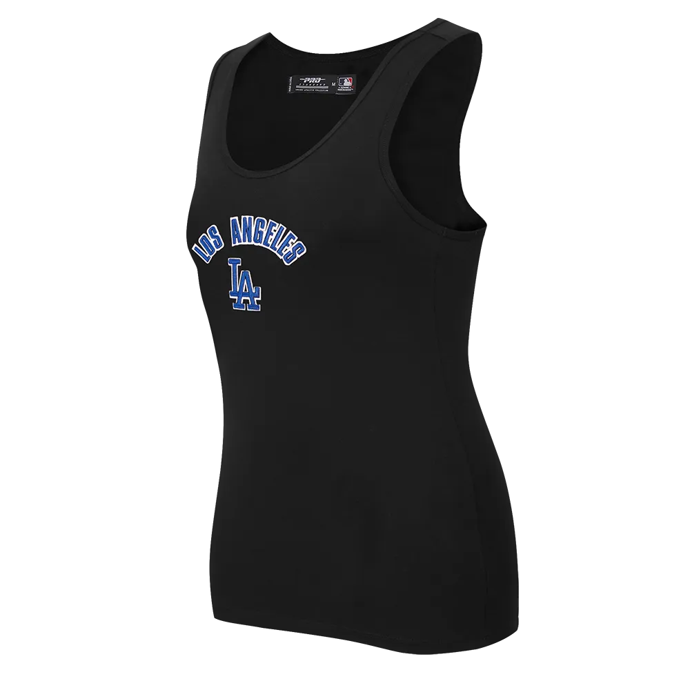 MLB LOS ANGELES DODGERS CLASSIC WOMEN'S RELAXED FIT RACERBACK (BLACK)