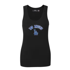 MLB LOS ANGELES DODGERS CLASSIC WOMEN'S RELAXED FIT RACERBACK (BLACK)