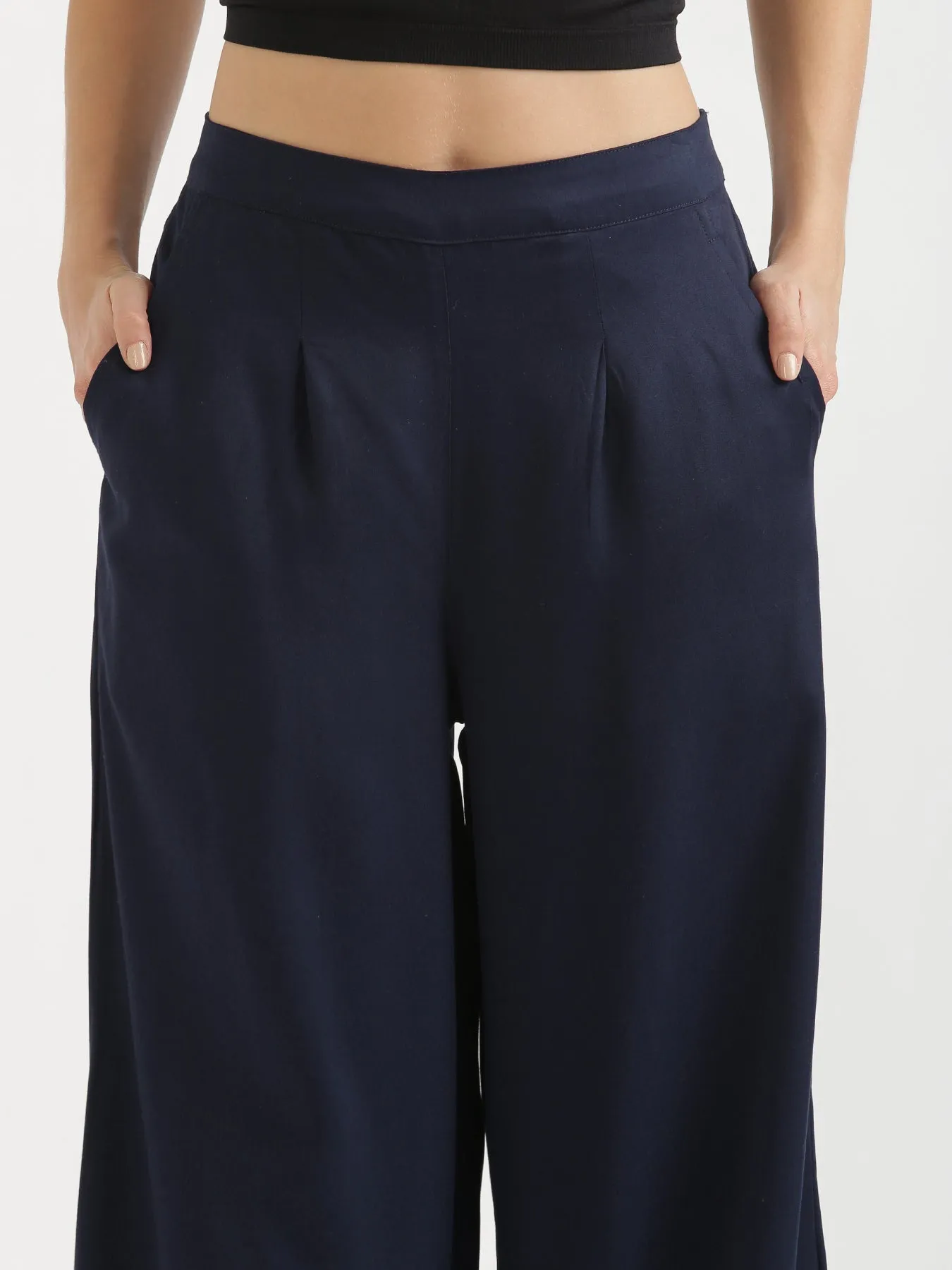 Navy Blue Palazzo Pant
