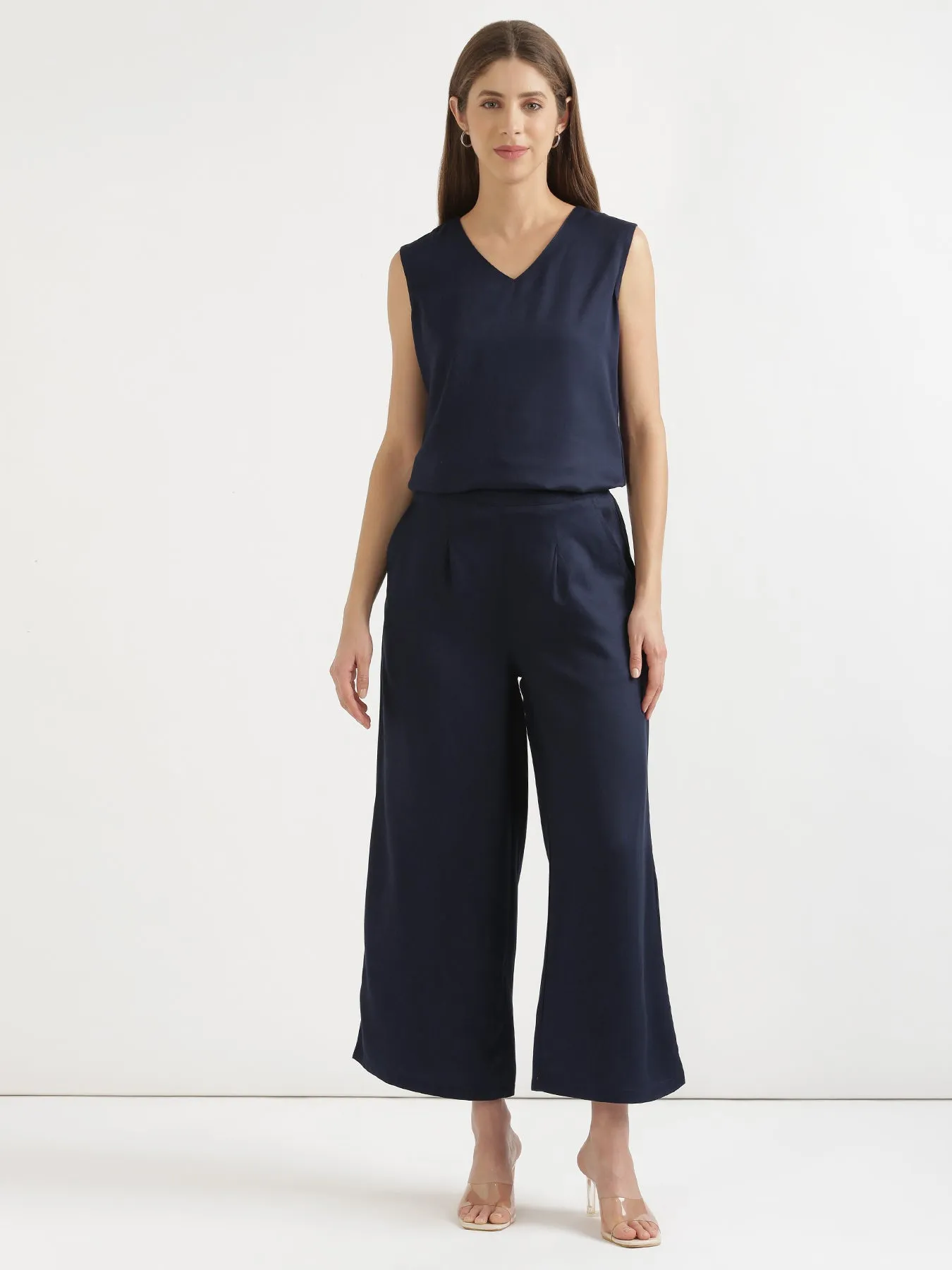 Navy Blue Palazzo Pant