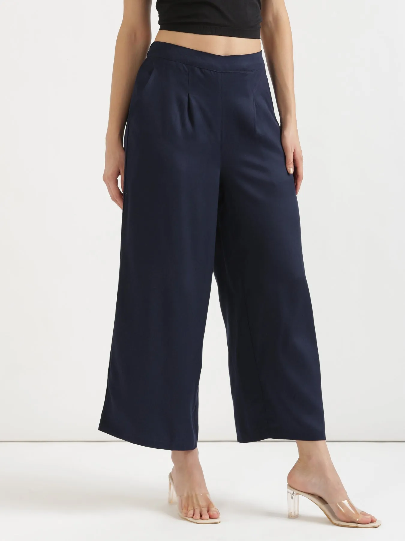 Navy Blue Palazzo Pant