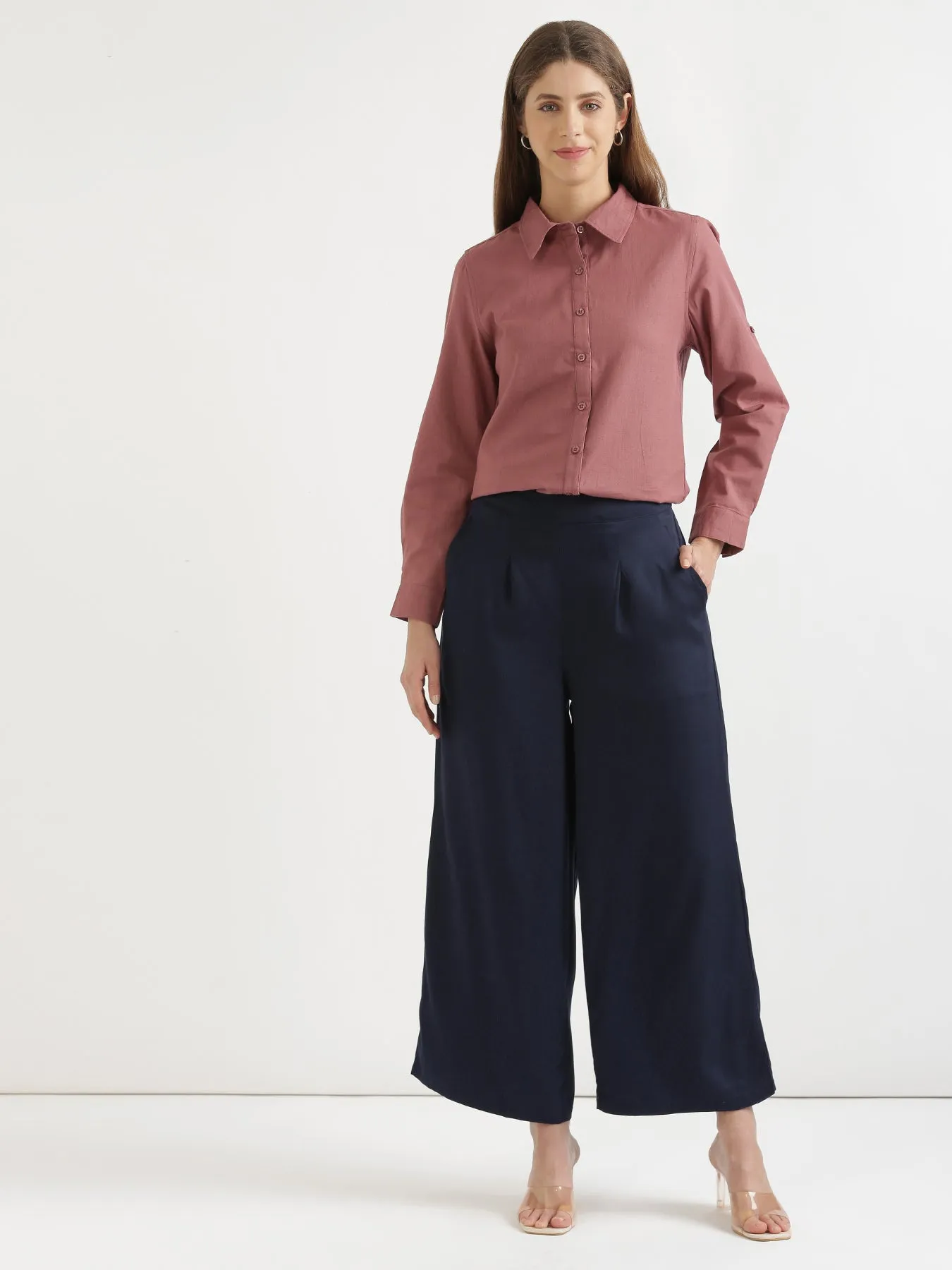 Navy Blue Palazzo Pant
