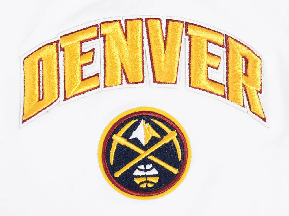 NBA DENVER NUGGETS CLASSIC WOMEN'S RELAXED FIT RACERBACK (WHITE)