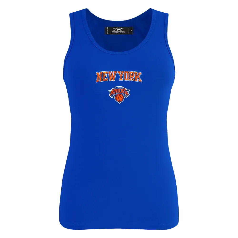 NBA NEW YORK KNICKS CLASSIC WOMEN'S RELAXED FIT RACERBACK (ROYAL BLUE)