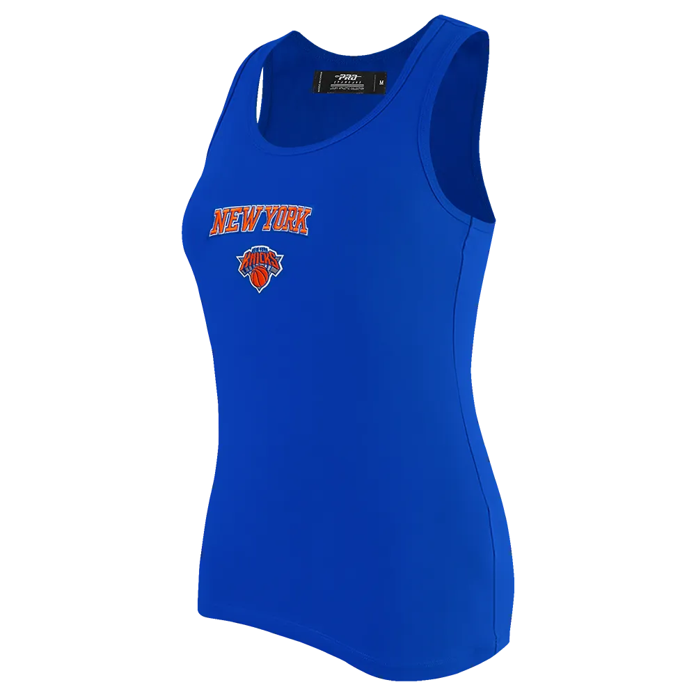 NBA NEW YORK KNICKS CLASSIC WOMEN'S RELAXED FIT RACERBACK (ROYAL BLUE)