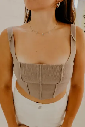 Oh So Soft Crop Top - Mocha