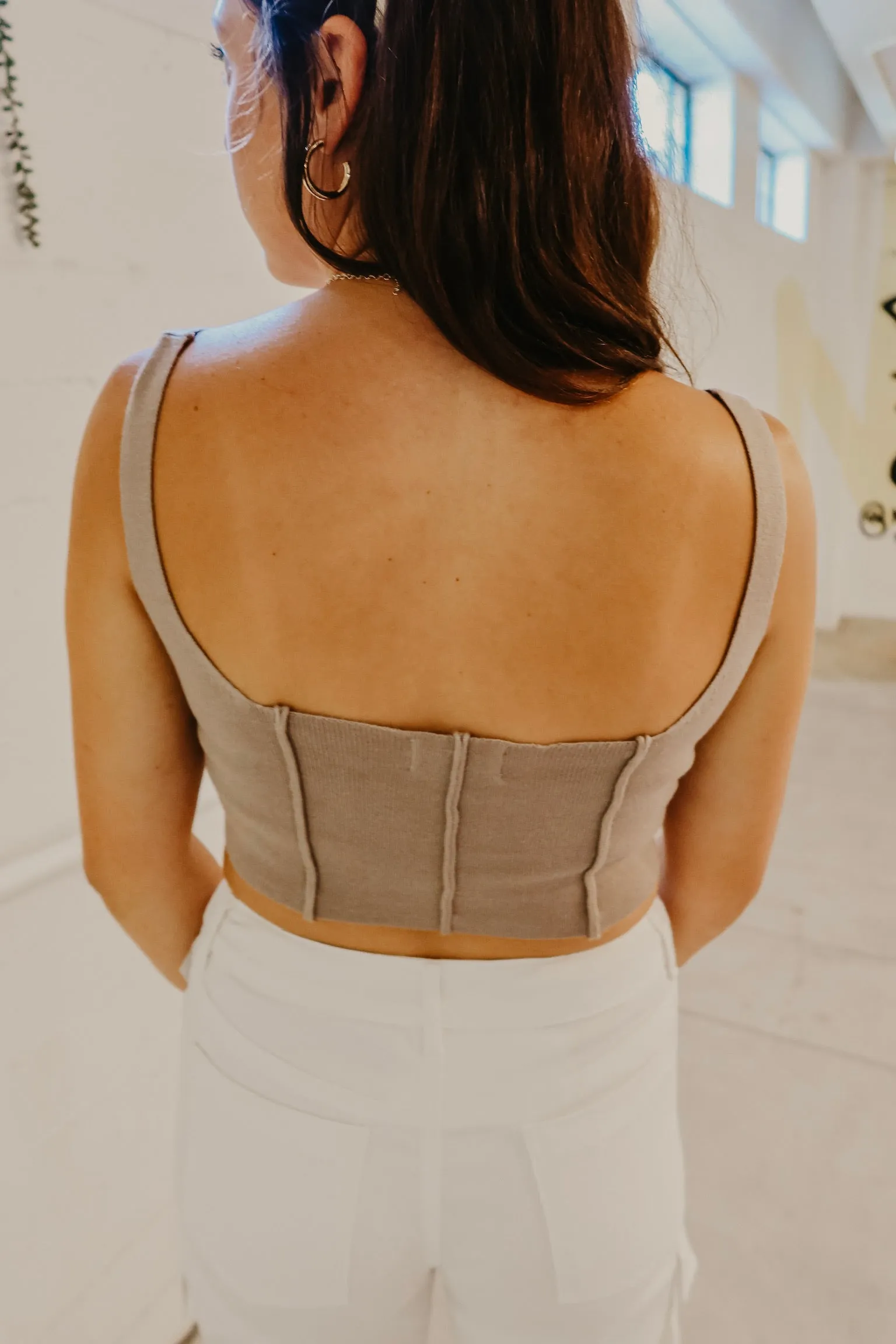 Oh So Soft Crop Top - Mocha