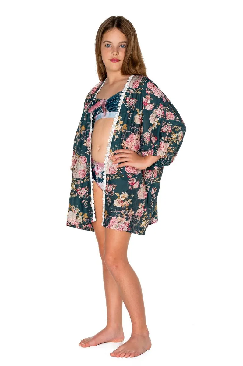 Olga Valentine Girls Passionate Coverup Kimono FINAL SALE