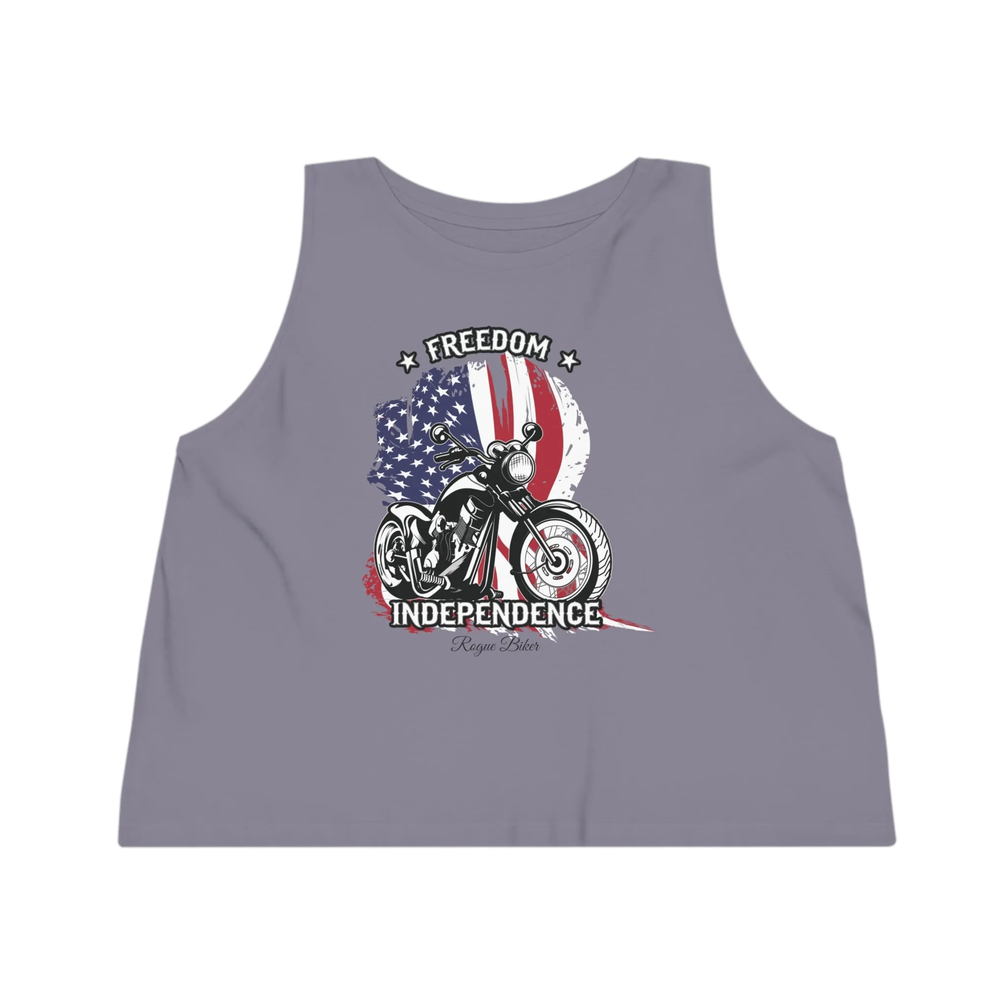 Rogue Biker [Freedom & Independence] | Women's Dancer Cropped Tank Top