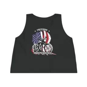 Rogue Biker [Freedom & Independence] | Women's Dancer Cropped Tank Top