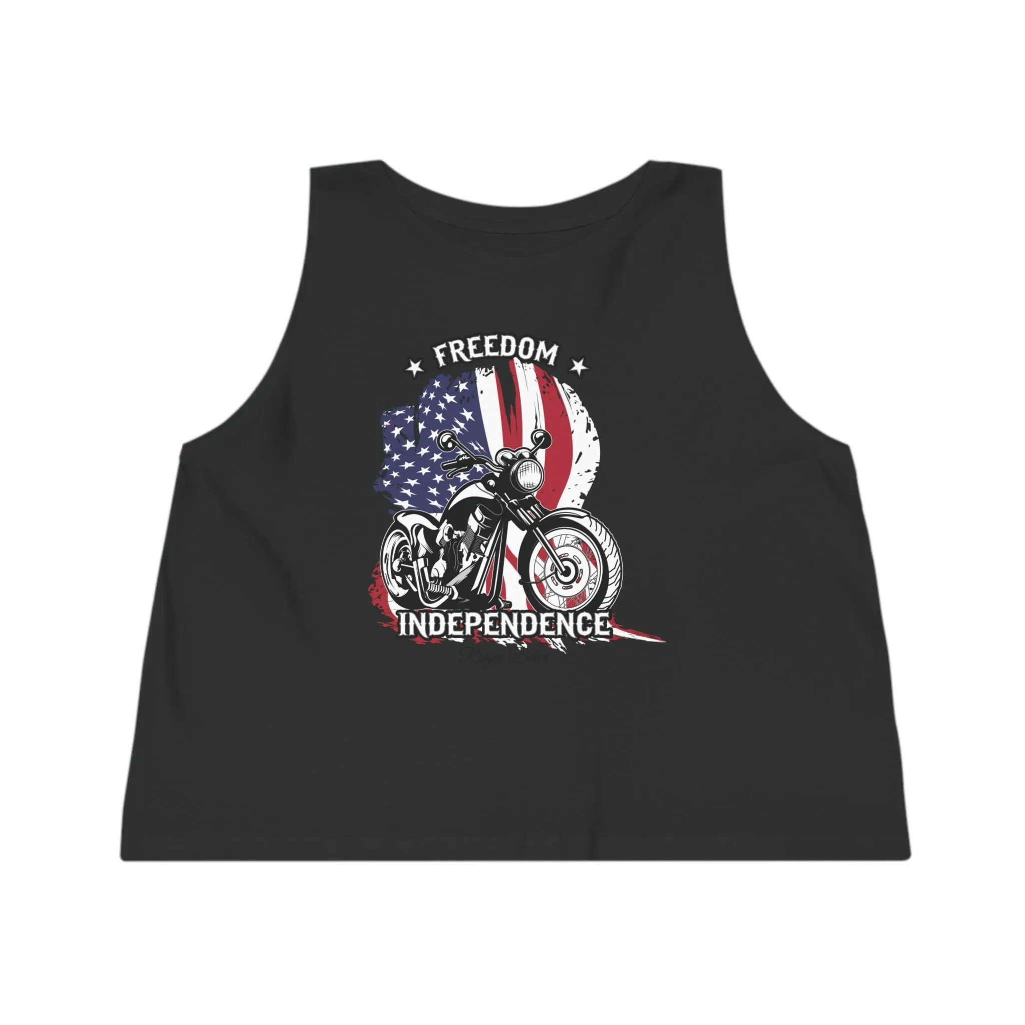Rogue Biker [Freedom & Independence] | Women's Dancer Cropped Tank Top