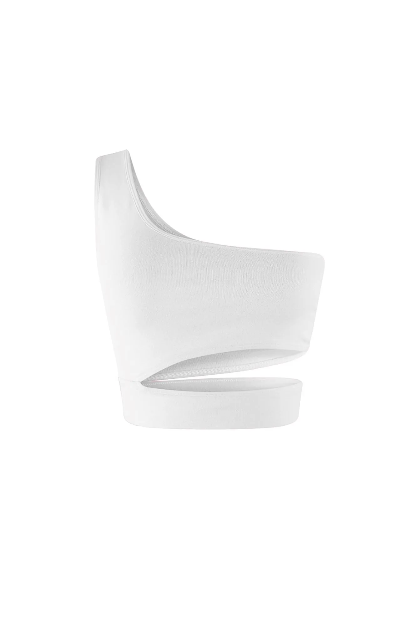 Soft Smooth One Shoulder Cutout Top