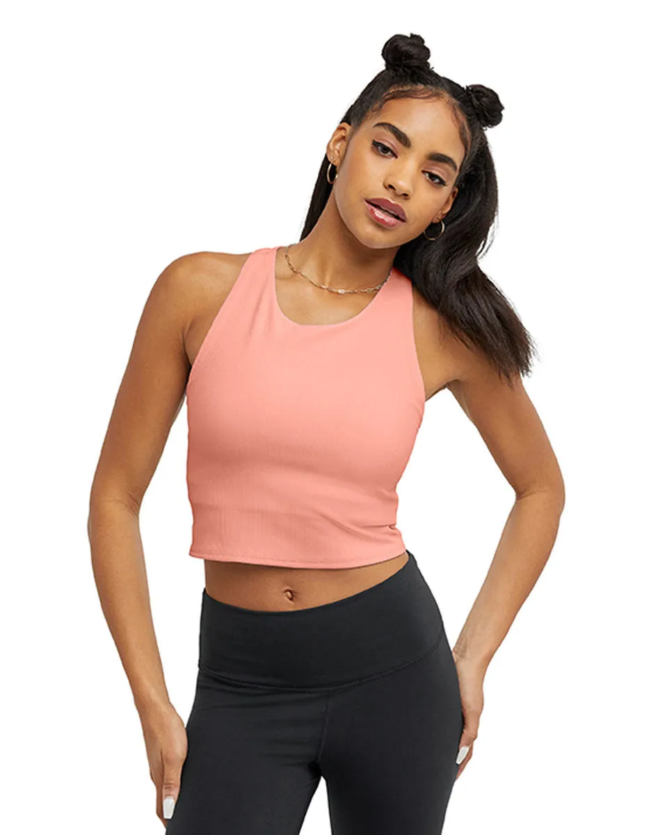 Tank Para Mujer Soft Touch Crop Top - Ribbed Champion
