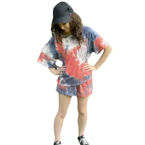 TRENDY TIE DYE PRINT TWO PIECE SET