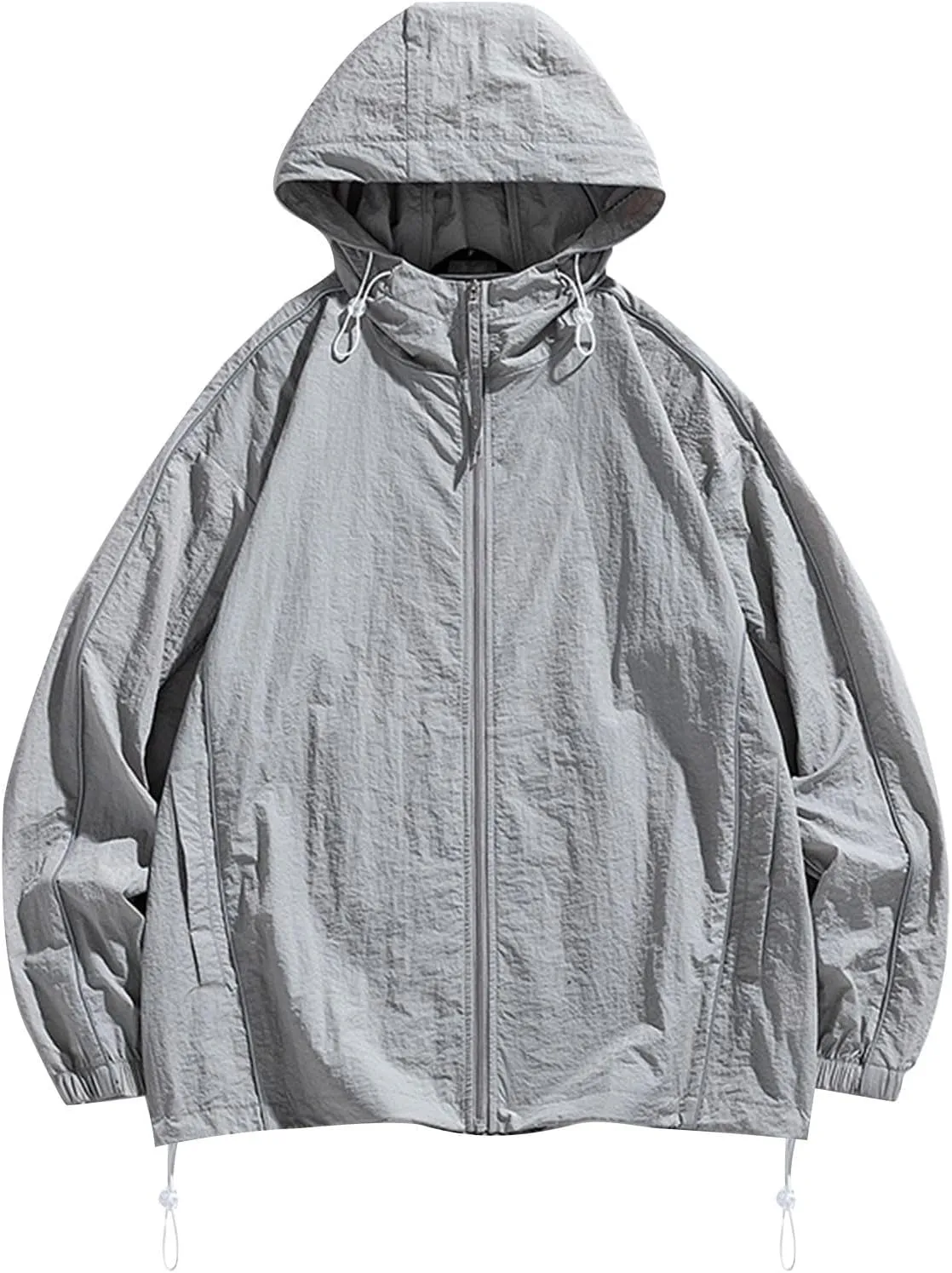 Upf 50  Sun Protection Jackets For Men Women Outdoor Lightweight Full Zip Hoodie Jacket Long Sleeve Performance Shirt