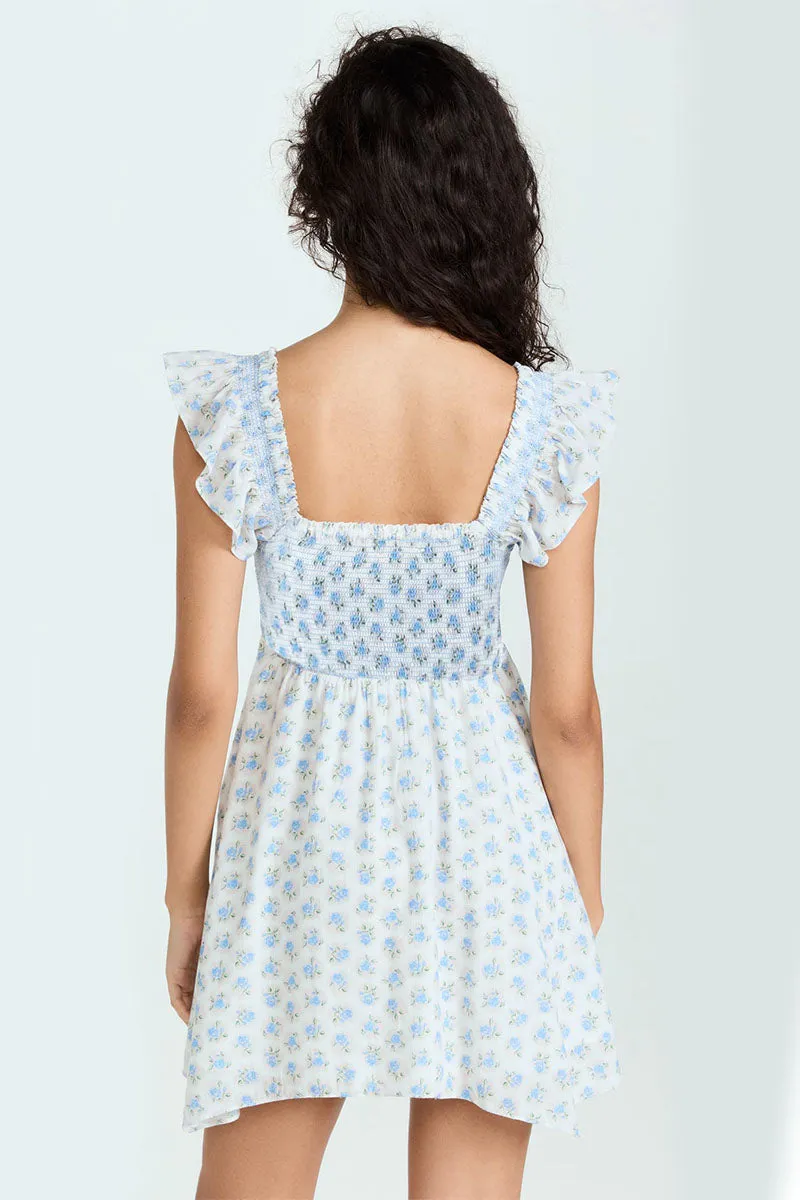 Vacay Floral Graceful Print Mini Dress