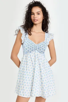 Vacay Floral Graceful Print Mini Dress