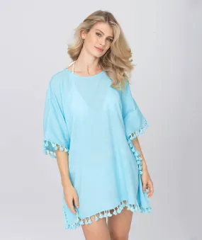 Valencia  Coverup - Pale Turquoise