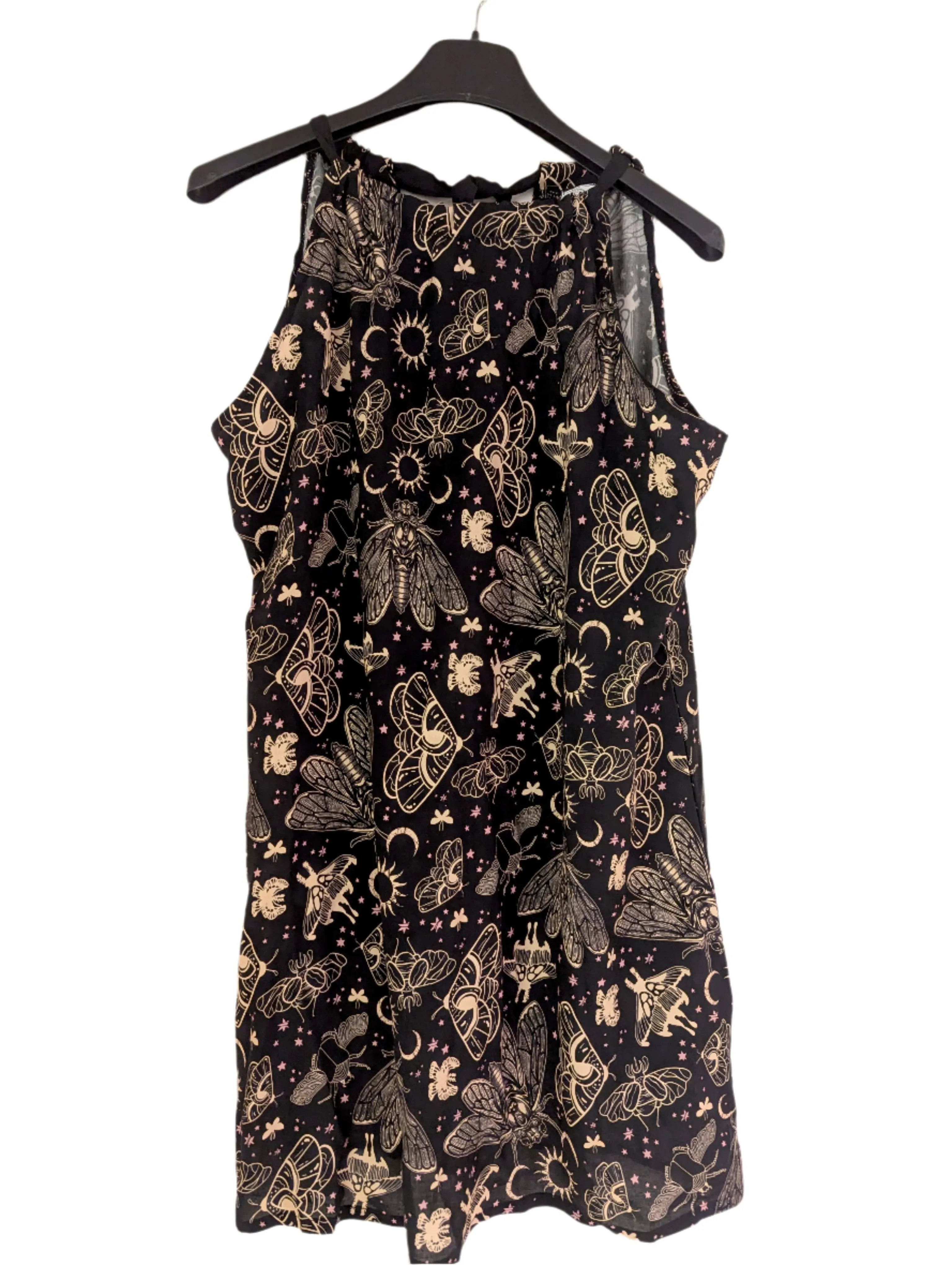 Witchy Cicada Halter Dress - Rayon