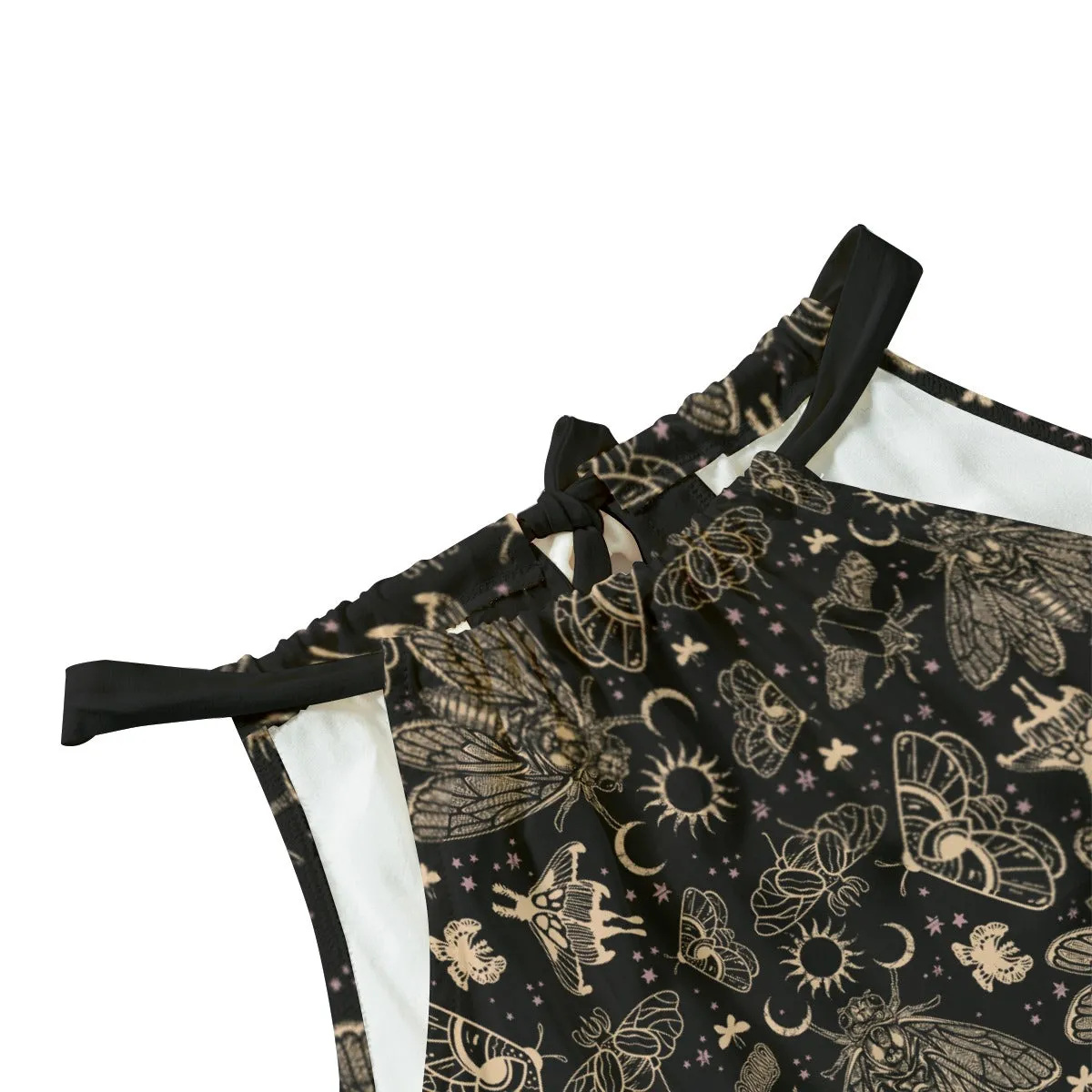 Witchy Cicada Halter Dress - Rayon