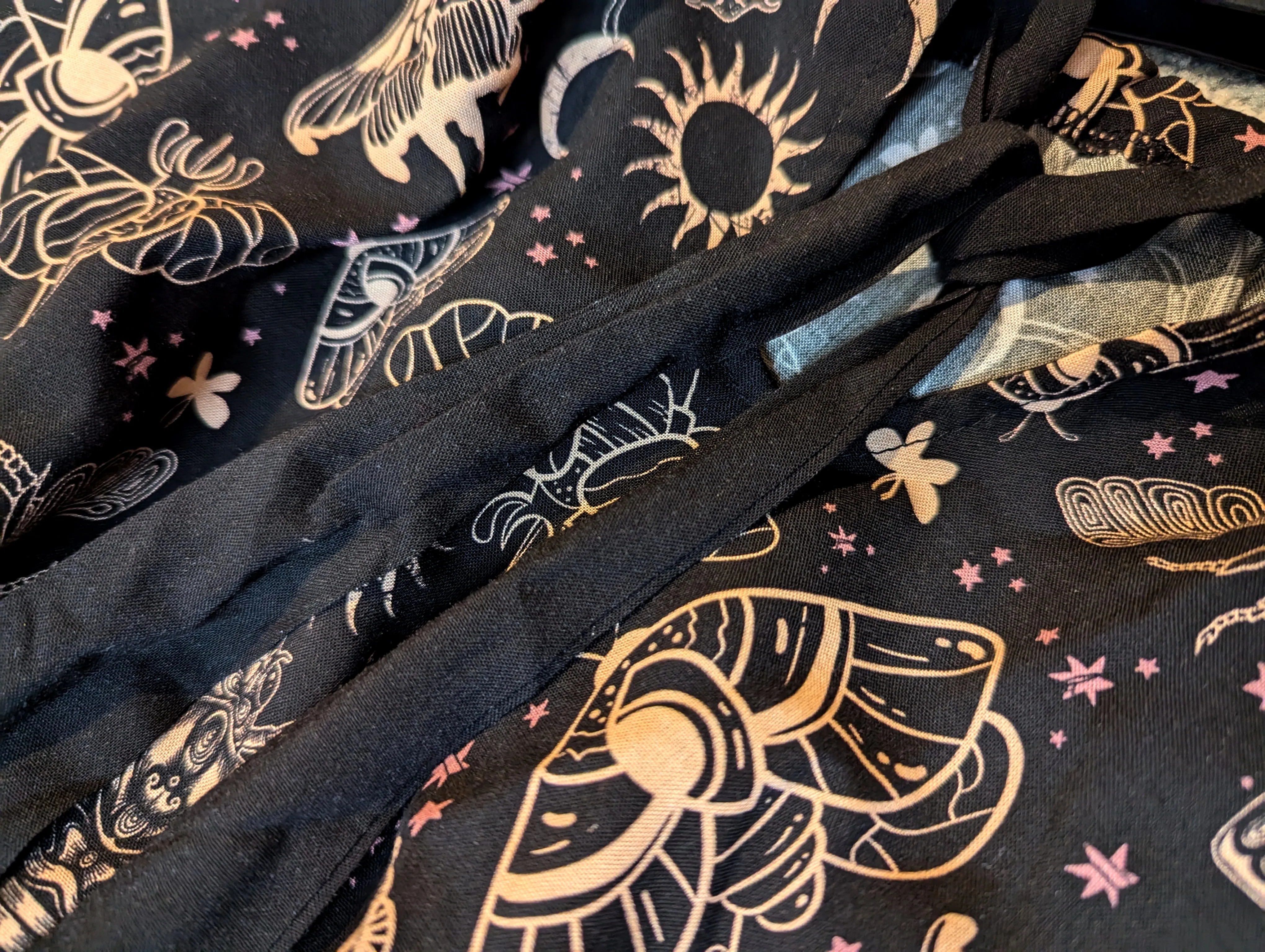 Witchy Cicada Halter Dress - Rayon
