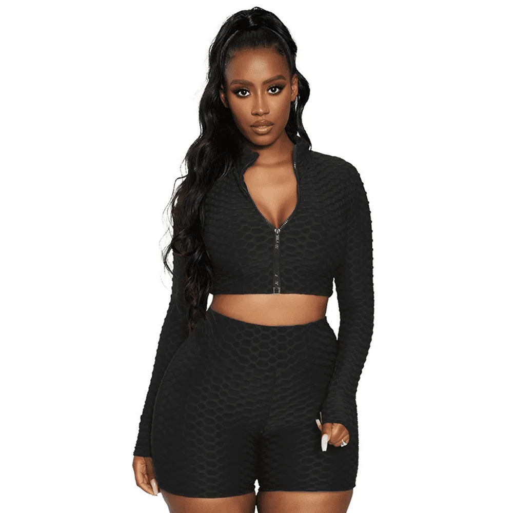 Women 2 Piece Outfits Workout Set Gym Yoga
