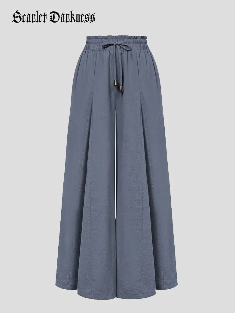 Women Cotton Palazzo Pants with Pocket