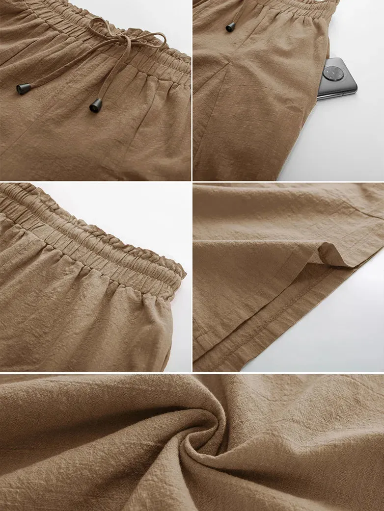 Women Cotton Palazzo Pants with Pocket
