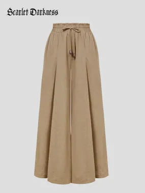 Women Cotton Palazzo Pants with Pocket
