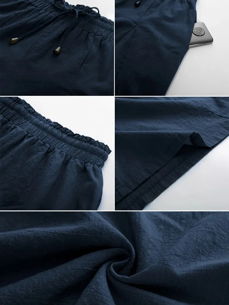 Women Cotton Palazzo Pants with Pocket