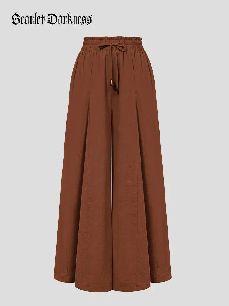 Women Cotton Palazzo Pants with Pocket