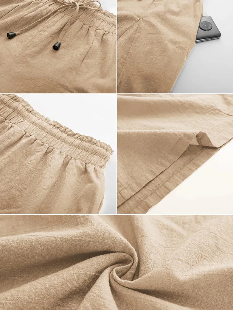 Women Cotton Palazzo Pants with Pocket