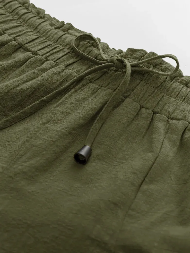 Women Cotton Palazzo Pants with Pocket
