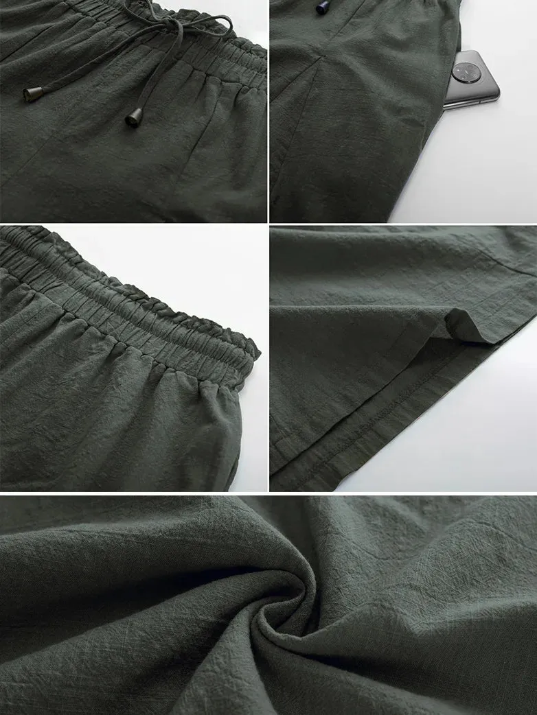 Women Cotton Palazzo Pants with Pocket