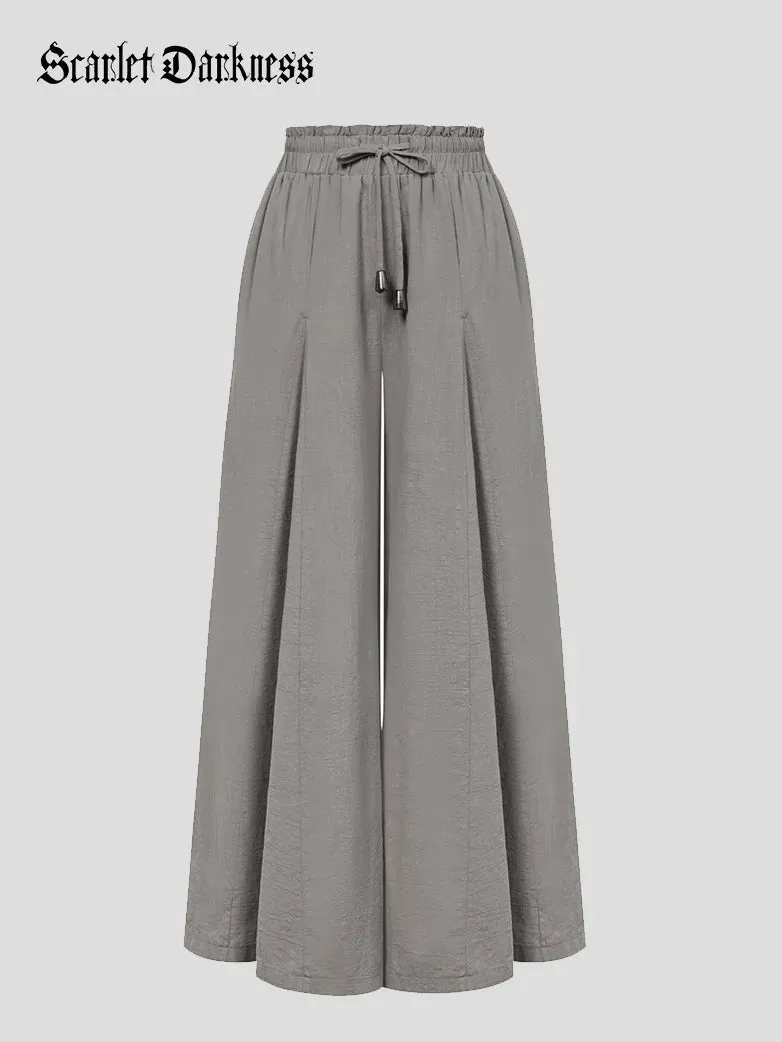 Women Cotton Palazzo Pants with Pocket