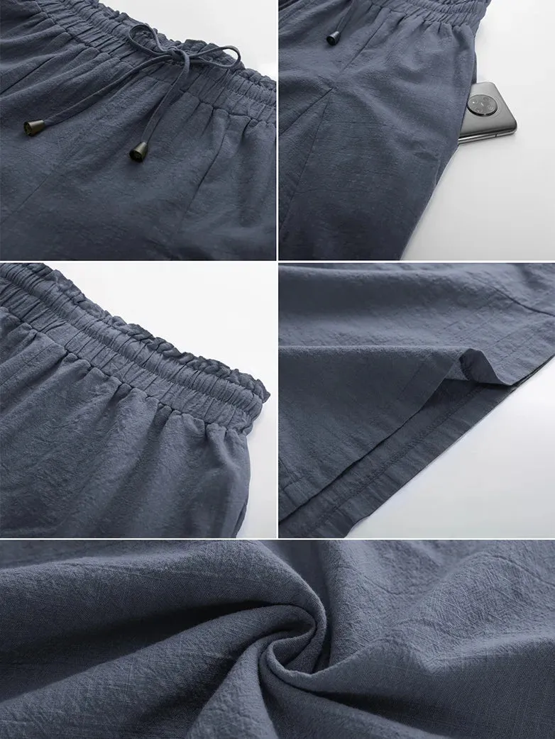 Women Cotton Palazzo Pants with Pocket