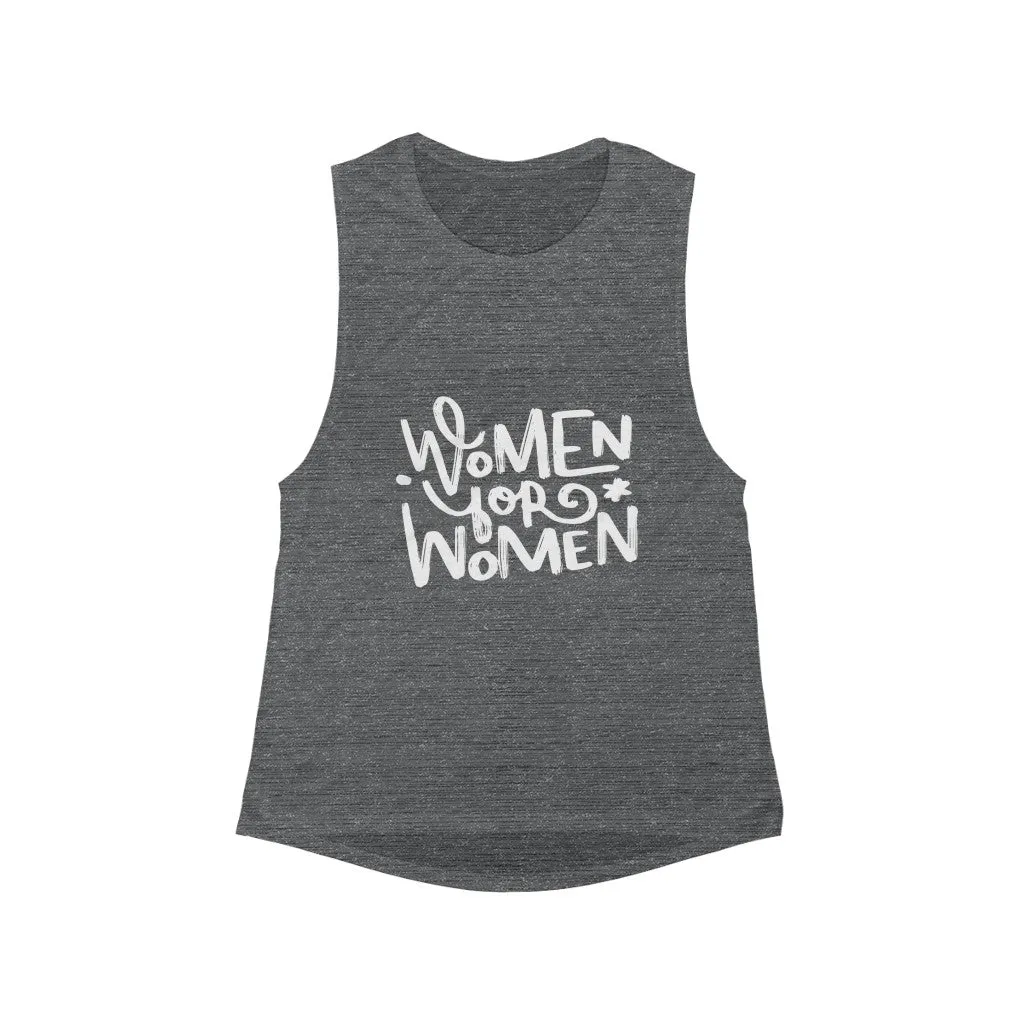 Women For Women Flowy Scoop Muscle Tank
