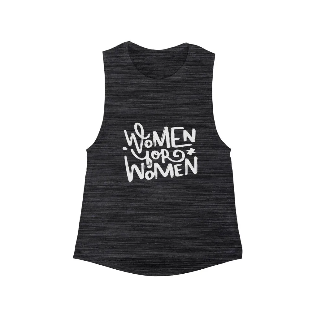 Women For Women Flowy Scoop Muscle Tank