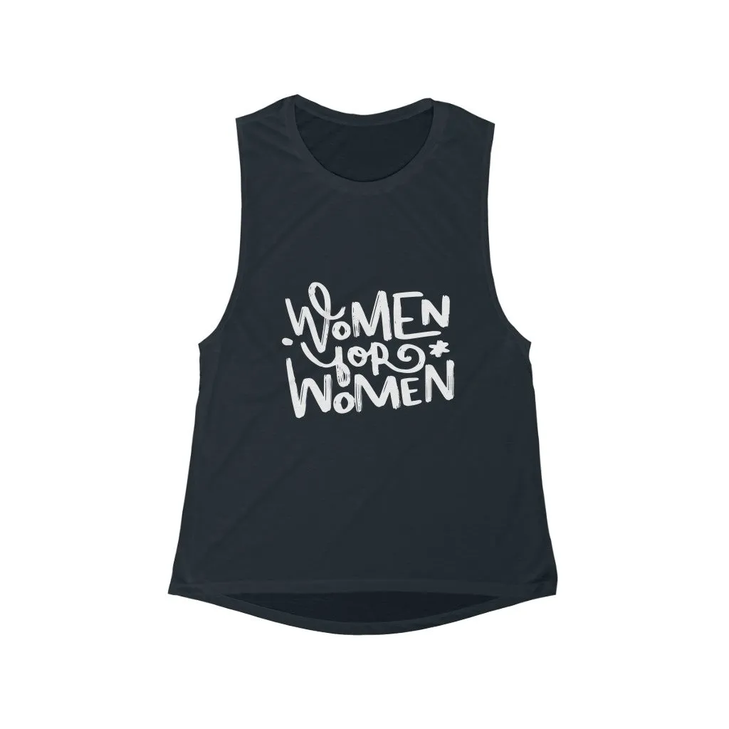 Women For Women Flowy Scoop Muscle Tank