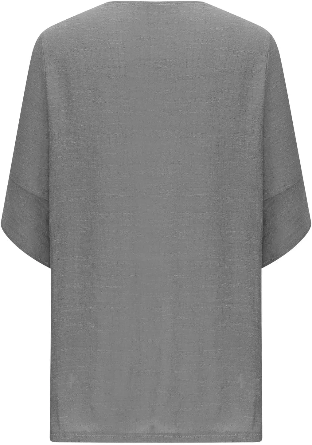 Womens Lightweight Linen Cardigan 2025 Summer Half Sleeve Open Front Beach Coverup Plus Size Sun Protection Clothing