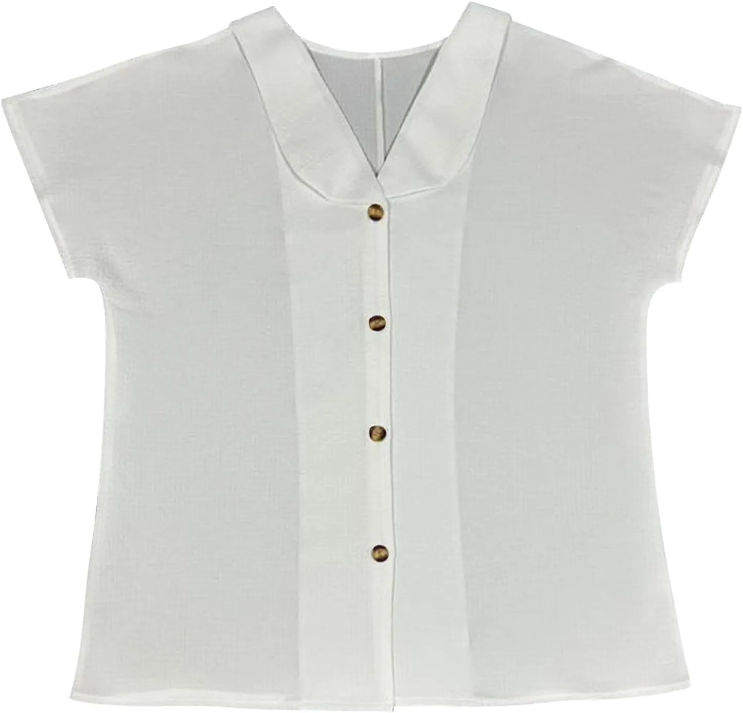Women's Short Sleeve Tops Button Down Sun Shirt Lightweight Summer Sun Protection Shirts Loose Beach Vacation Blouse
