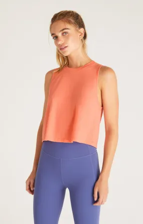 Z Supply Kick Back Muscle Tank - Bright Melon